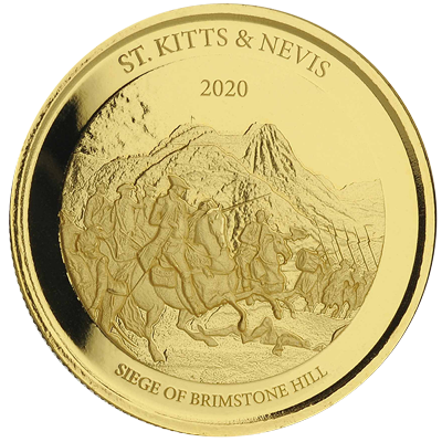 A picture of a EC8 St.Kitts & Nevis 1 oz Gold Coin (2020)